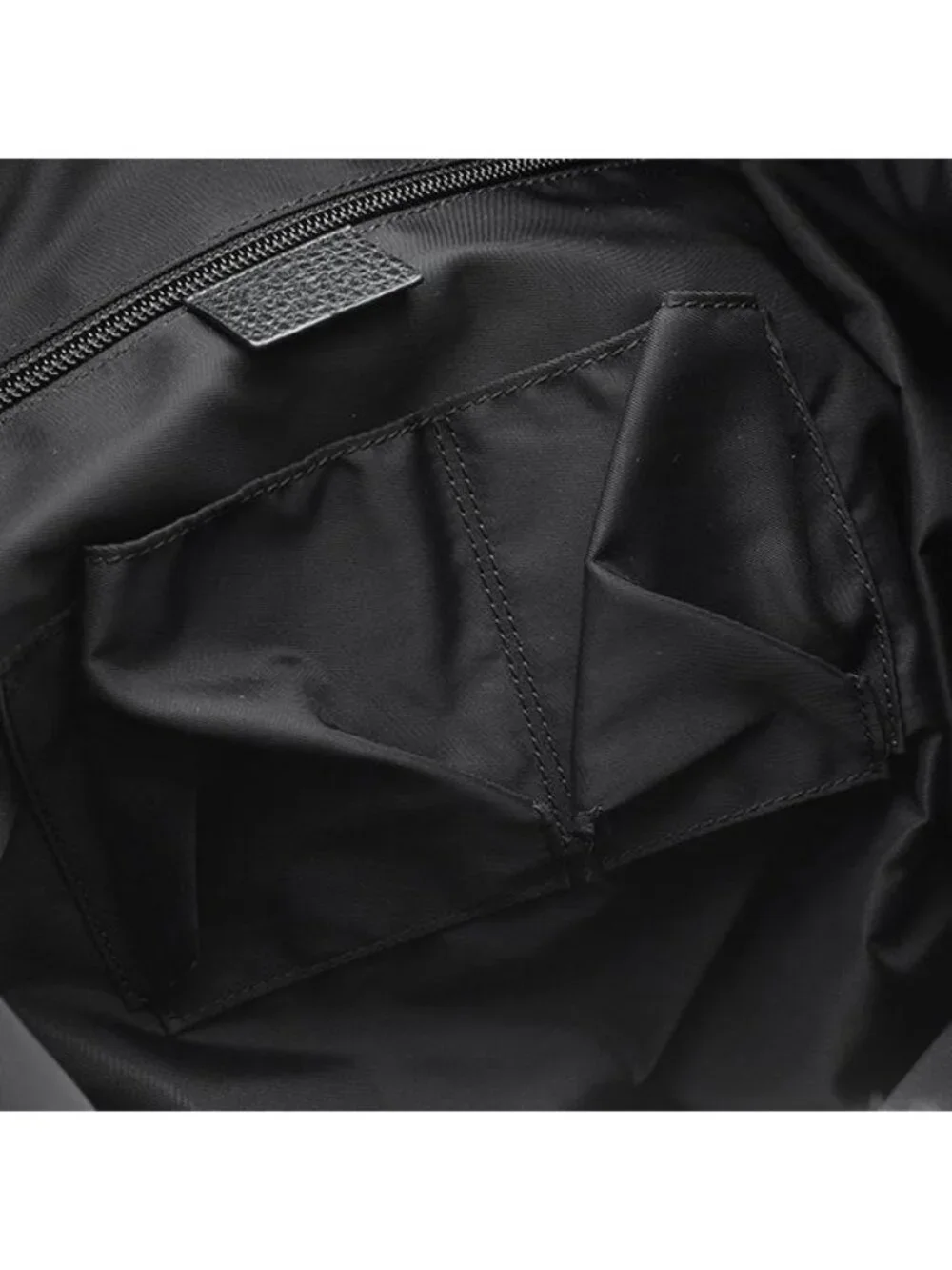 Gucci Backpack GG Nylon Guccissima Black Silver